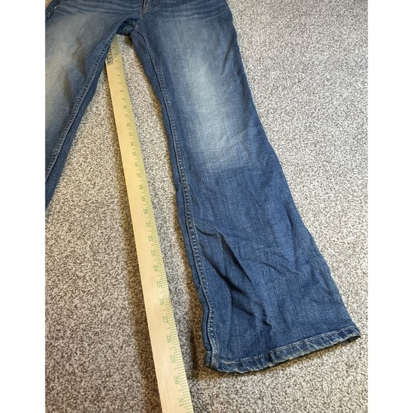 LEVI'S Womens 528 Curvy Flared Jeans US 11 Blue Cotton - Picture 2 of 10